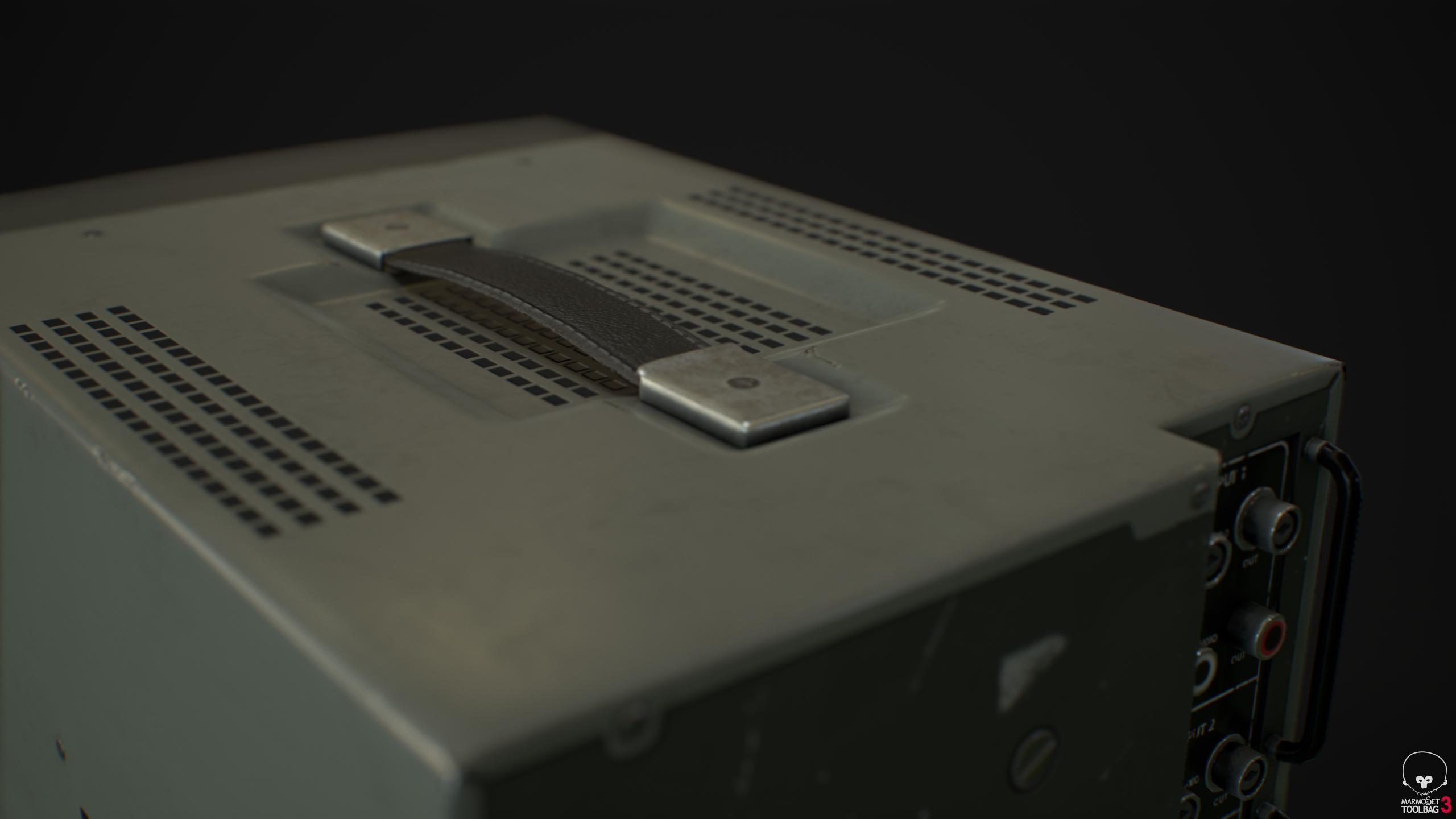 Render of a cctv monitor top