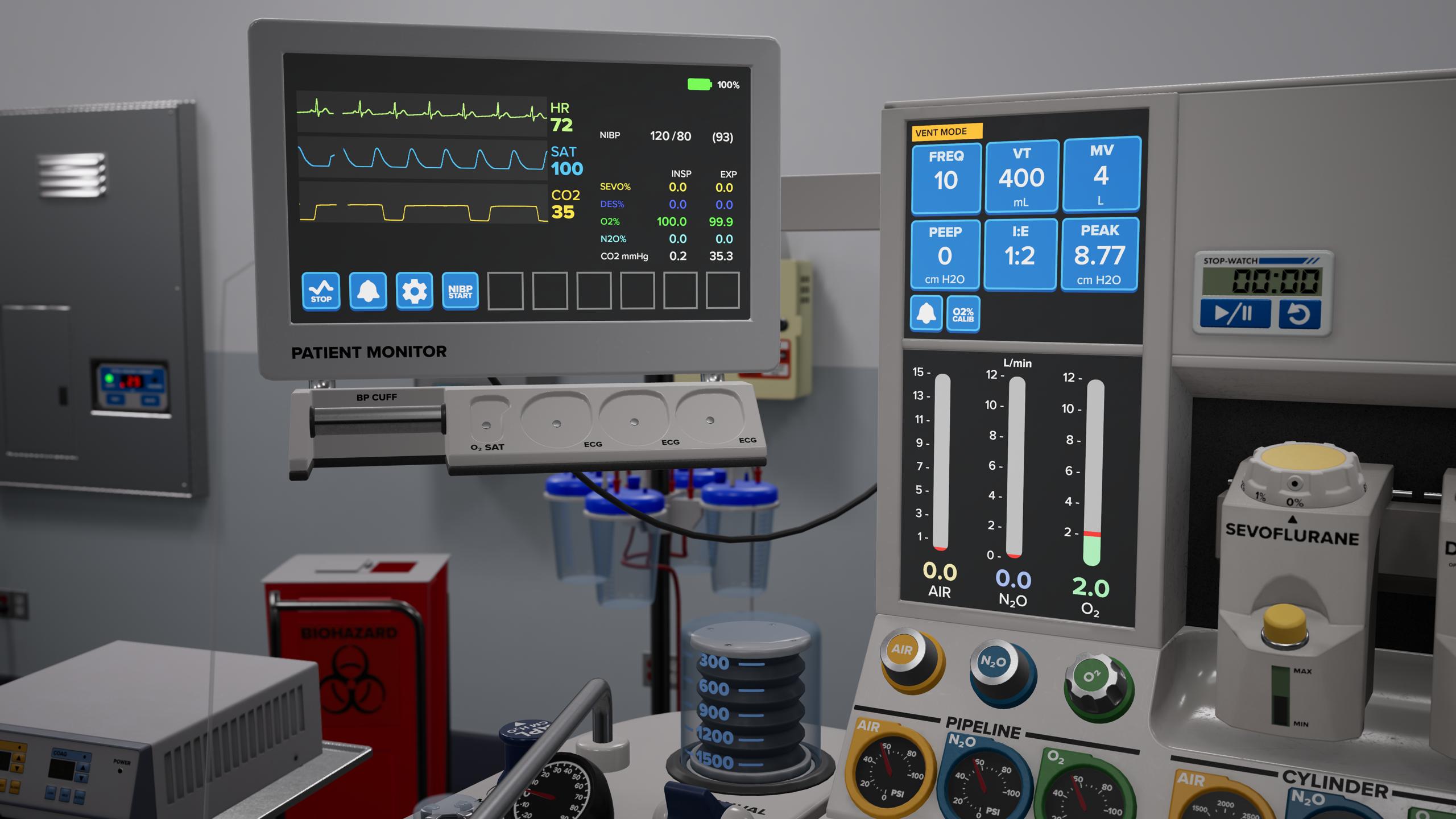 The SIMVANA prep room